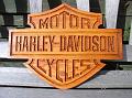 Harley Davidson træskilt udskåret 2